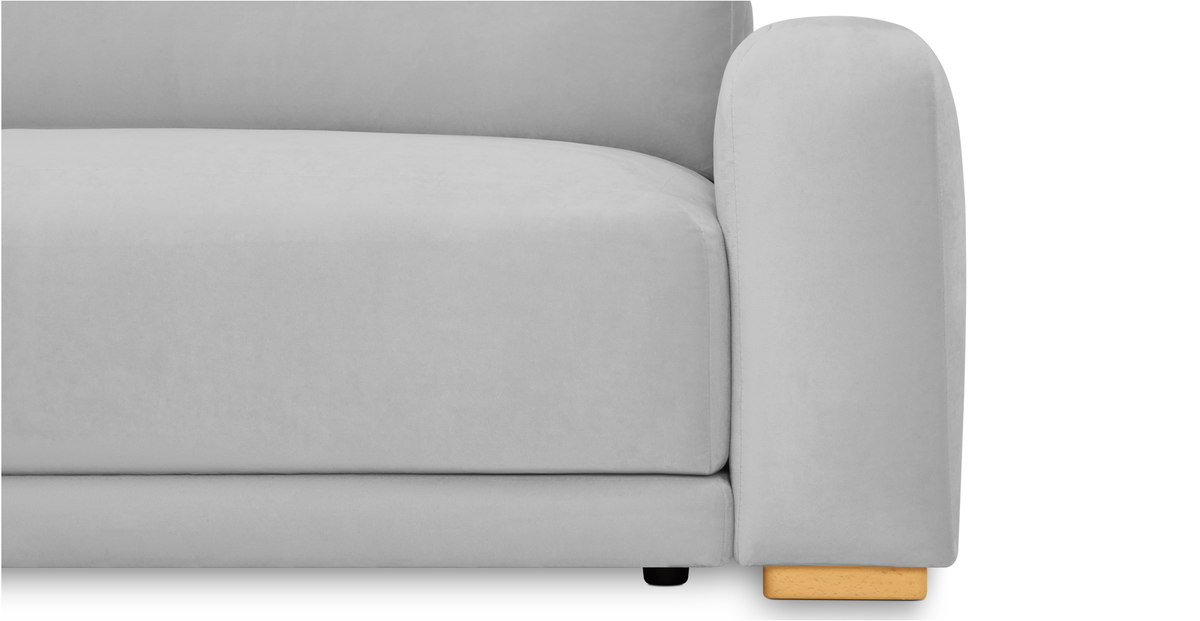 Carle 339 x 210 Köşe Sağ Kollu ve Puf - Kadife