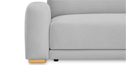 Carle 339 x 210 Köşe Sağ Kollu ve Puf - Kadife