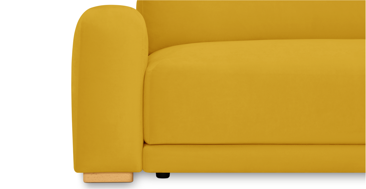 Carle 339 x 210 Köşe Sağ Kollu ve Puf - Kadife