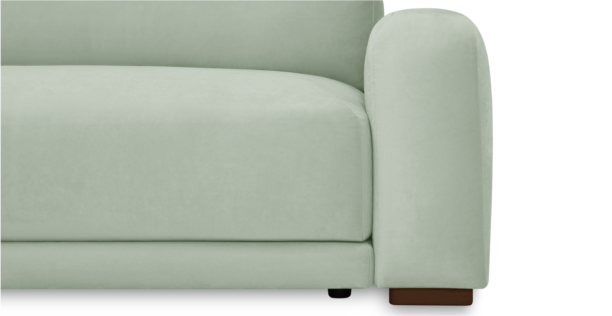 Carle 339 x 210 Köşe Sağ Kollu ve Puf - Kadife