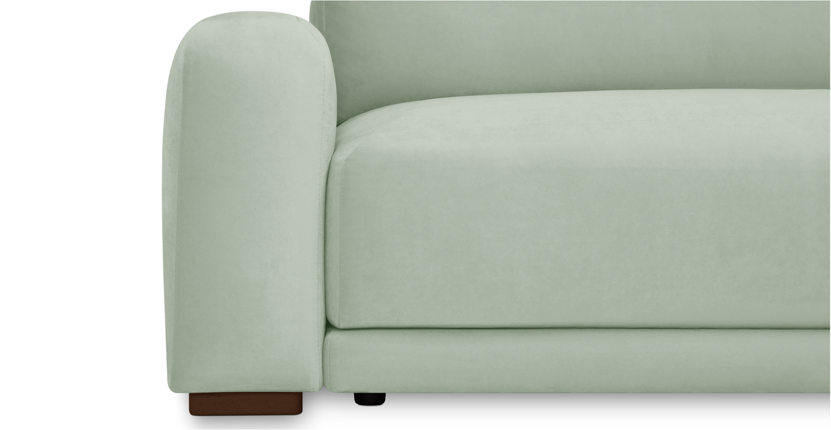 Carle 339 x 210 Köşe Sağ Kollu ve Puf - Kadife