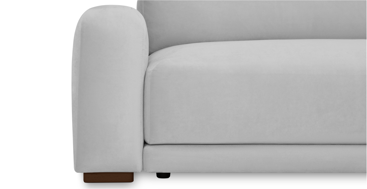 Carle 339 x 210 Köşe Sağ Kollu ve Puf - Kadife