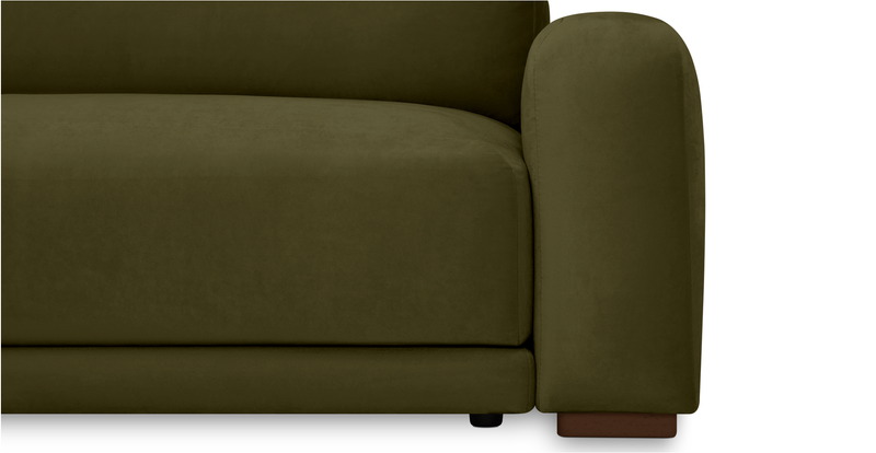 Carle 339 x 444 Köşe Çift Kollu ve Puf - Kadife
