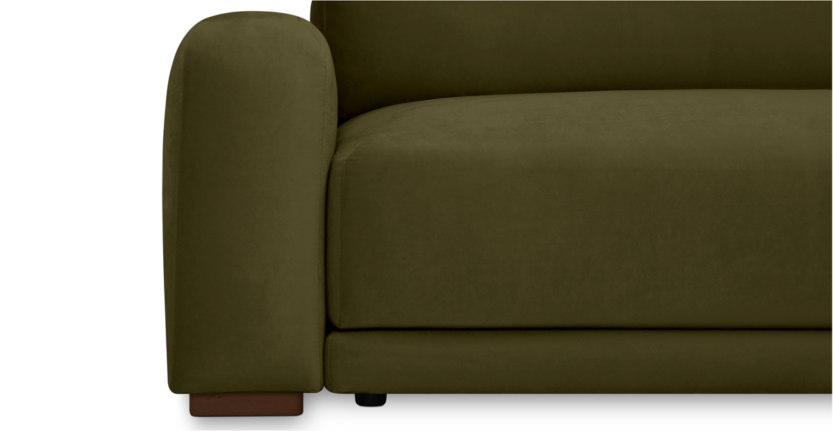 Carle 339 x 210 Köşe Sağ Kollu ve Puf - Kadife