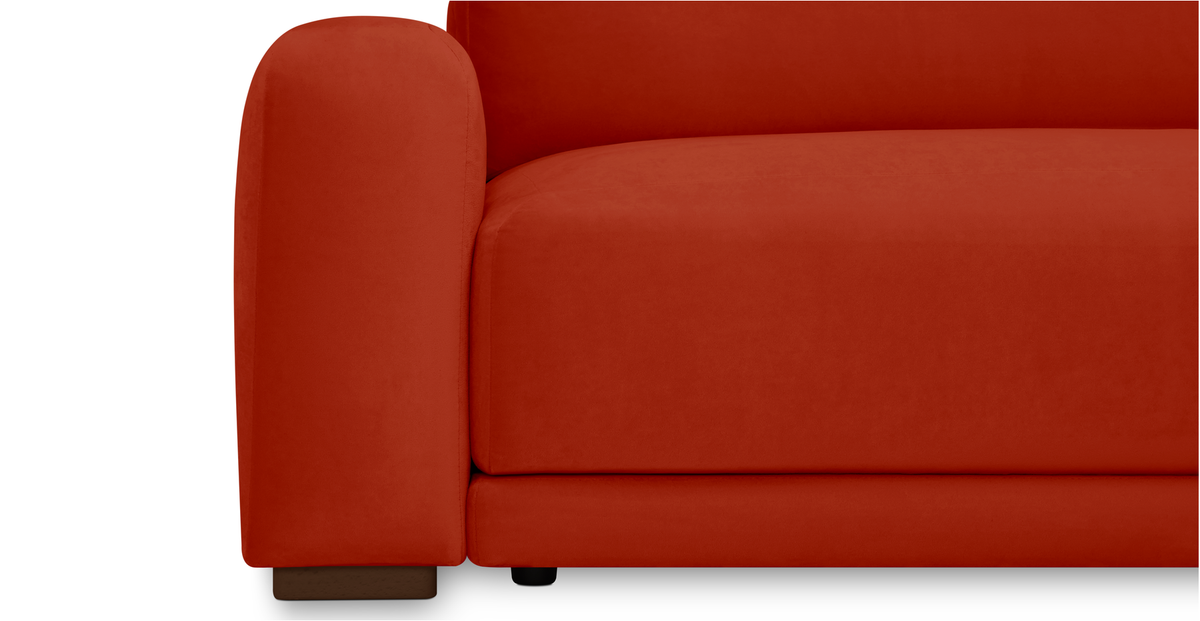 Carle 339 x 210 Köşe Sağ Kollu ve Puf - Kadife