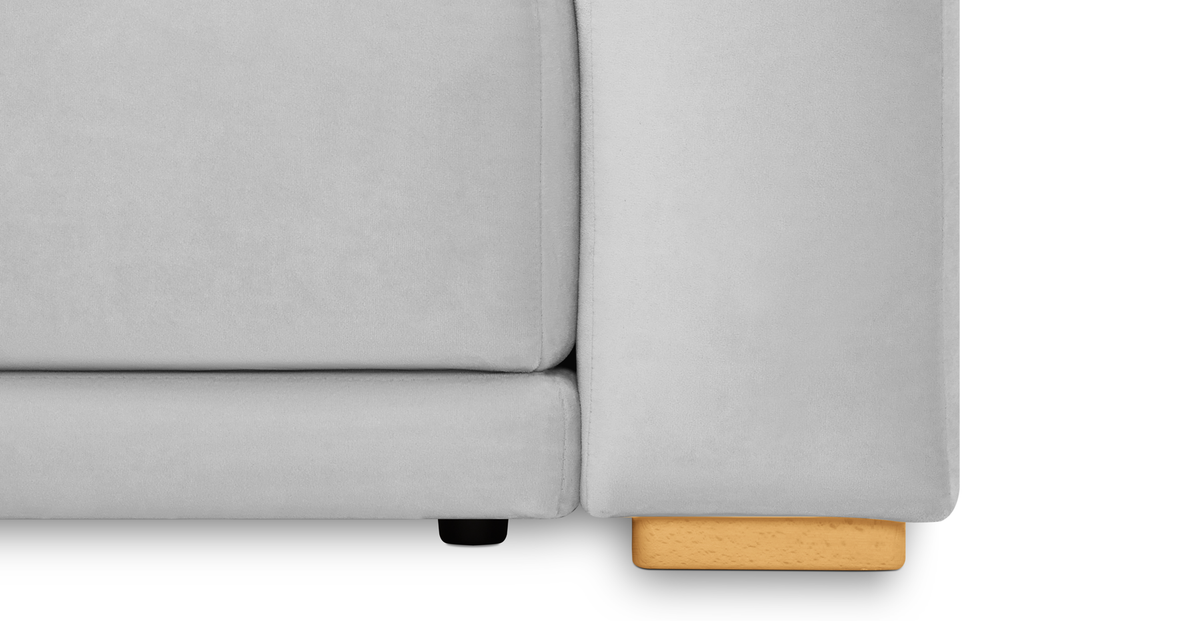 Carle 339 x 210 Köşe Sağ Kollu ve Puf - Kadife