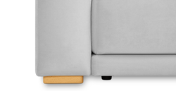 Carle 339 x 210 Köşe Sağ Kollu ve Puf - Kadife