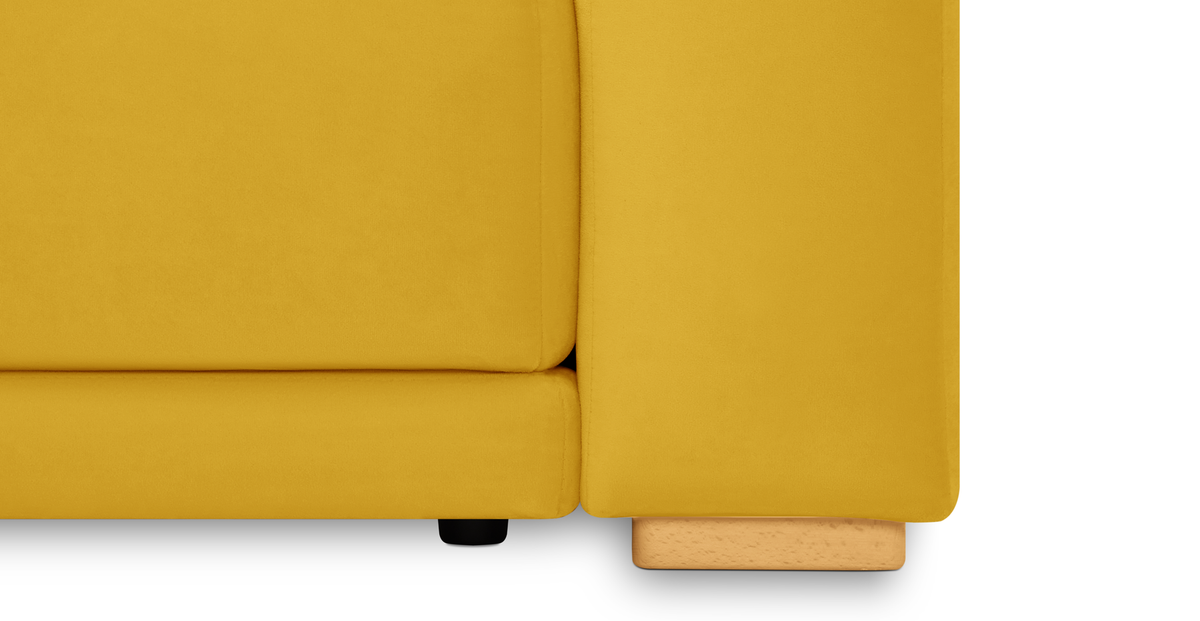 Carle 339 x 210 Köşe Sağ Kollu ve Puf - Kadife