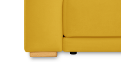 Carle 339 x 210 Köşe Sağ Kollu ve Puf - Kadife