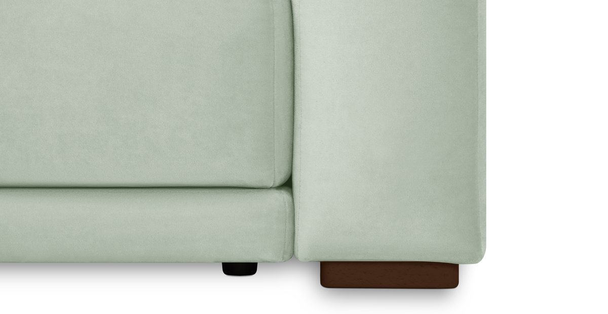 Carle 339 x 210 Köşe Sağ Kollu ve Puf - Kadife