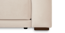 Carle 339 x 210 Köşe Sağ Kollu ve Puf - Kadife