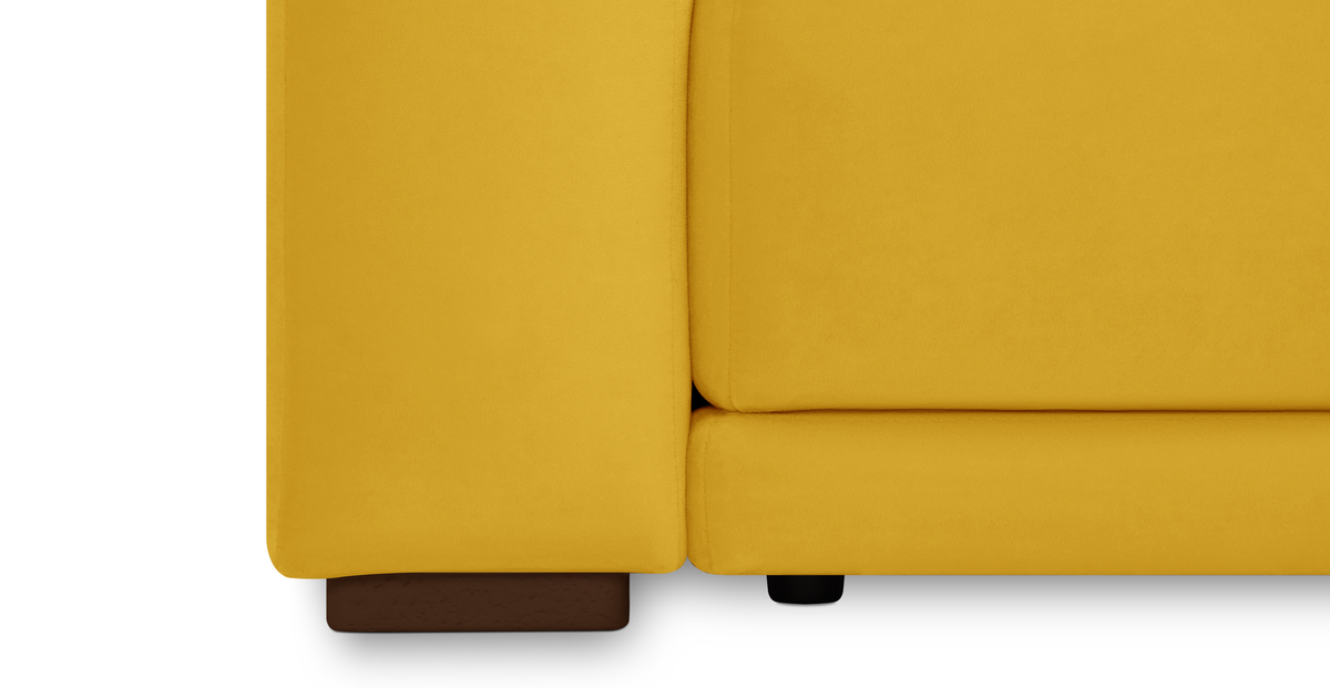 Carle 339 x 210 Köşe Sağ Kollu ve Puf - Kadife