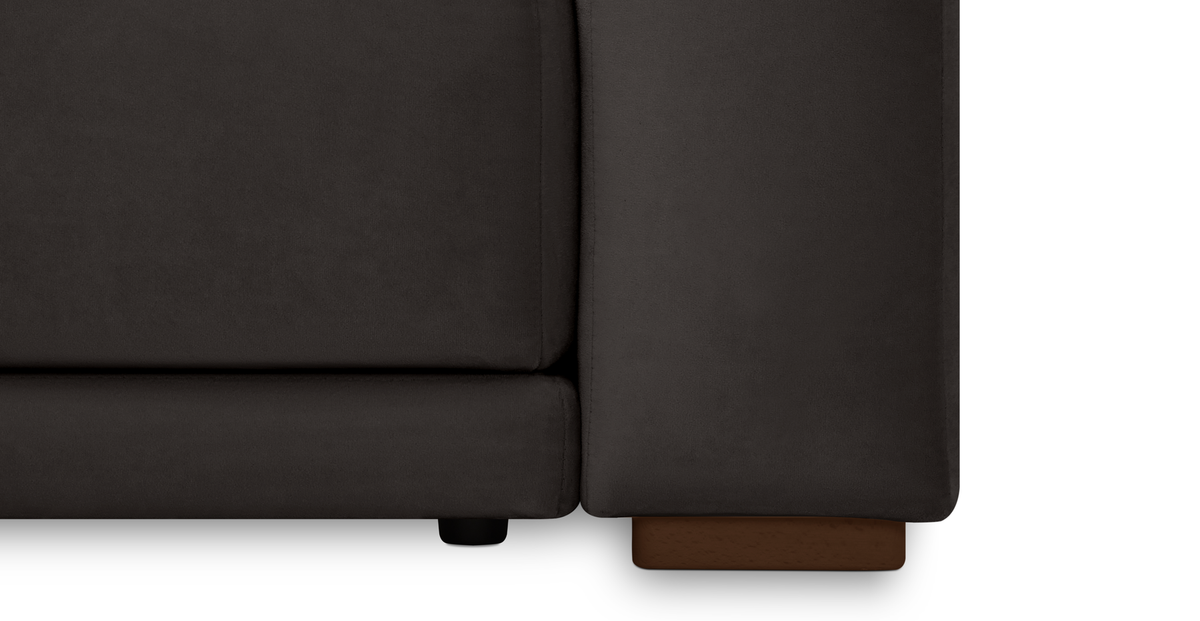 Carle 339 x 210 Köşe Sağ Kollu ve Puf - Kadife