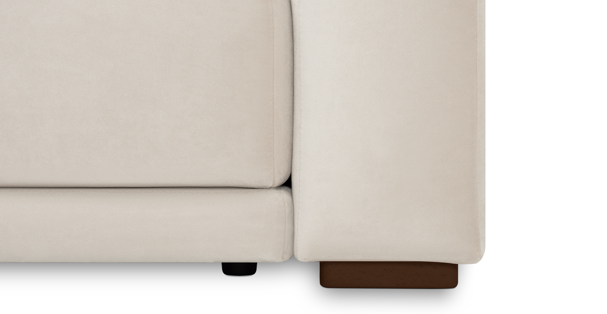 Carle 339 x 210 Köşe Sağ Kollu ve Puf - Kadife