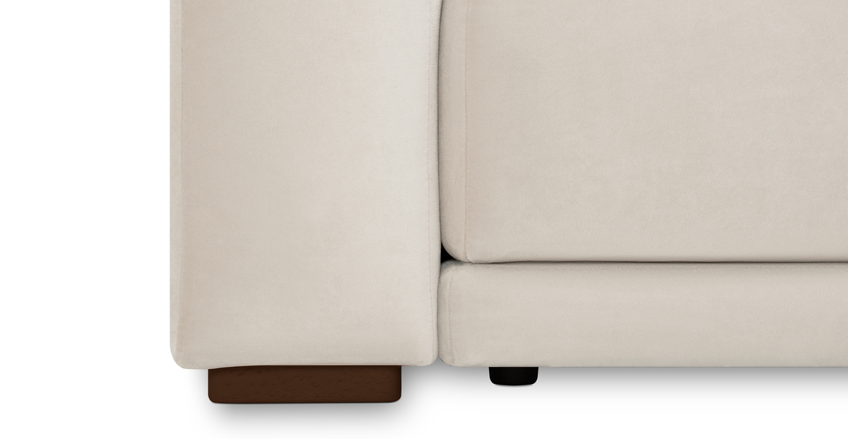 Carle 339 x 210 Köşe Sağ Kollu ve Puf - Kadife