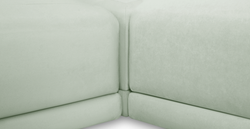 Carle 339 x 210 Köşe Sağ Kollu ve Puf - Kadife