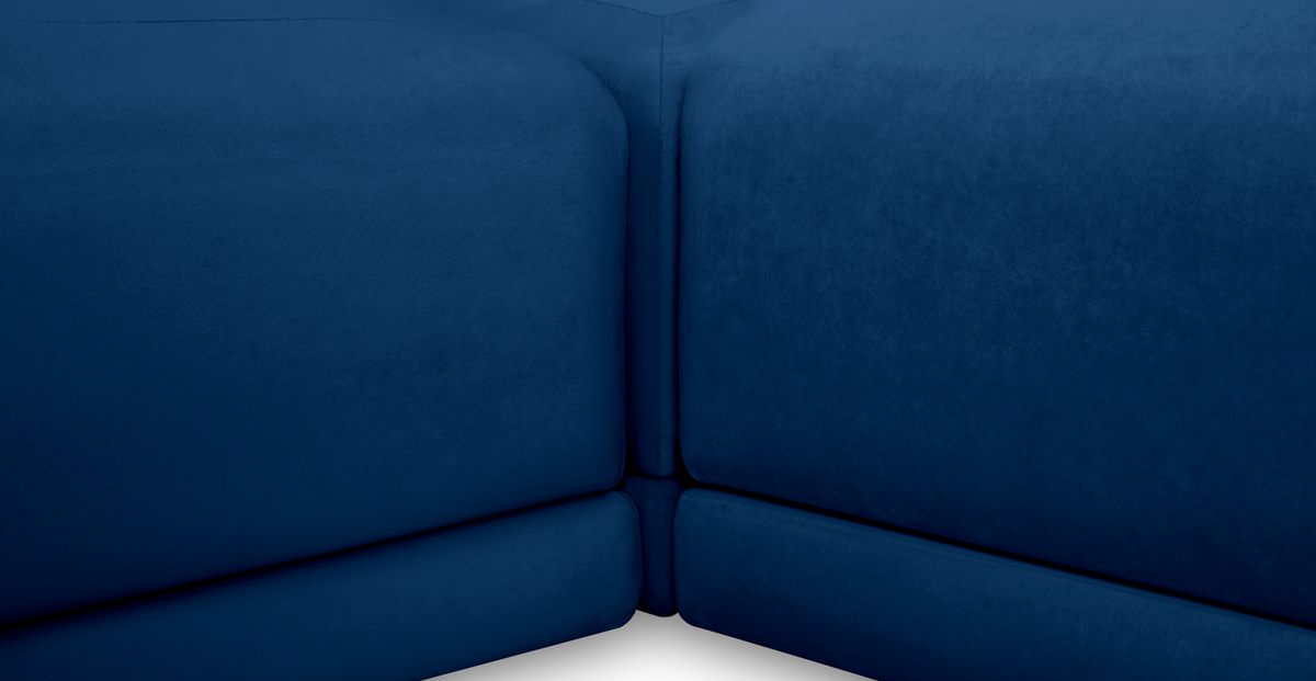 Carle 339 x 210 Köşe Sağ Kollu ve Puf - Kadife