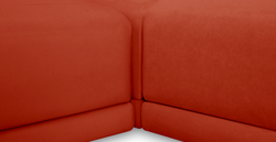 Carle 339 x 210 Köşe Sağ Kollu ve Puf - Kadife