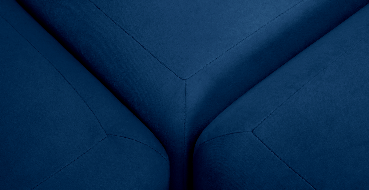 Carle 339 x 210 Köşe Sağ Kollu ve Puf - Kadife