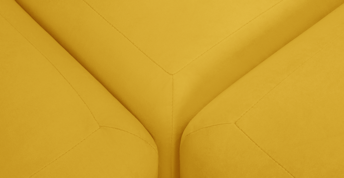 Carle 339 x 210 Köşe Sağ Kollu ve Puf - Kadife