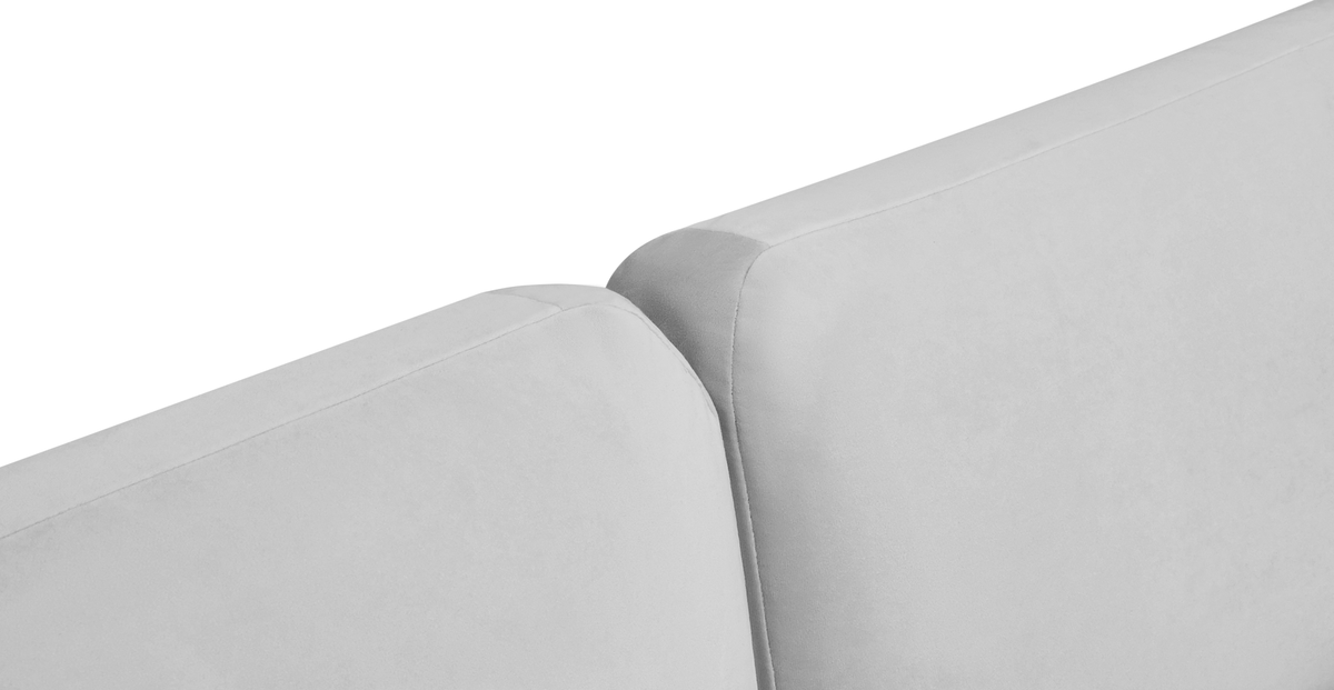 Carle 339 x 210 Köşe Sağ Kollu ve Puf - Kadife