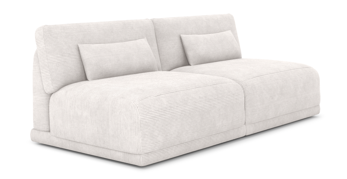 Carle Kemik L Köşe Koltuk Takımı - Fitilli Kadife