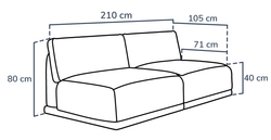 Carle Kemik L Köşe Koltuk Takımı - Fitilli Kadife