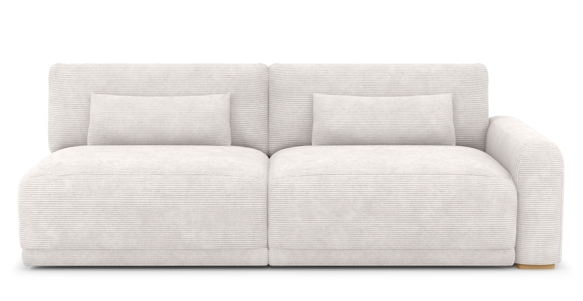 Carle Kemik L Köşe Koltuk Takımı - Fitilli Kadife