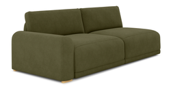 Carle Haki L Köşe Koltuk Takımı - Kadife