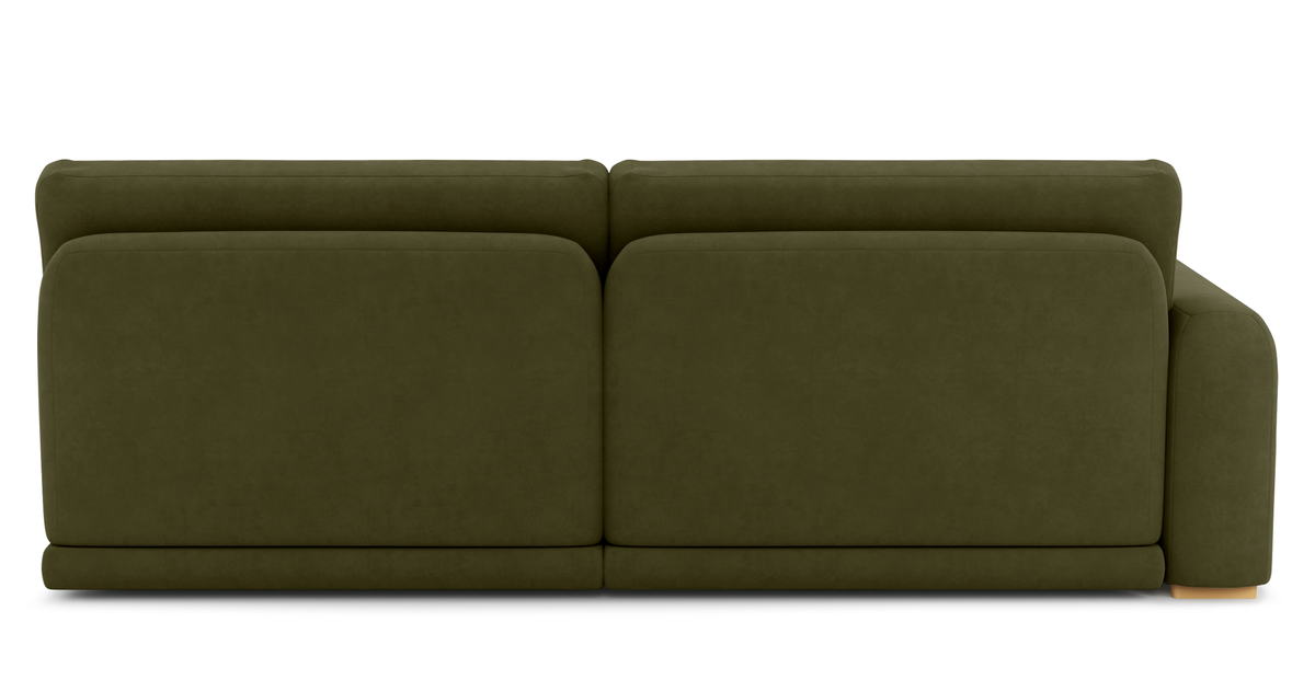 Carle Haki L Köşe Koltuk Takımı - Kadife