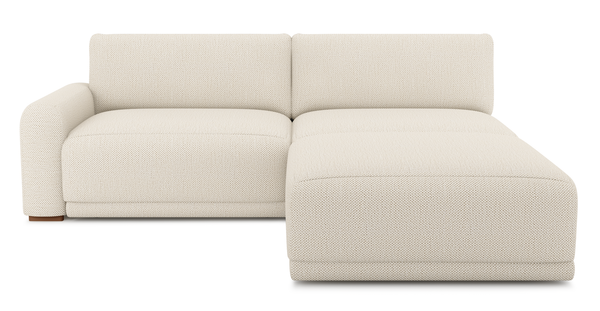 Carle Üçlü Koltuk Sol Kollu Ve Puf - Doğal Doku