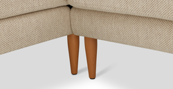 Klem Fildişi Köşe ve Berjer Koltuk Takımı - Doğal Doku