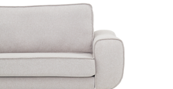 Klem Slim Kiremit Köşe ve Çakıl Tekli Koltuk Takımı - Kadife & Keten