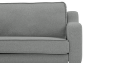 Klem Slim İkili Koltuk Silindir Ahşap Ayak - Keten