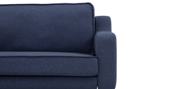 Klem Slim İkili Koltuk Silindir Ahşap Ayak - Keten