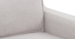 Klem Slim İkili Koltuk Silindir Ahşap Ayak - Keten