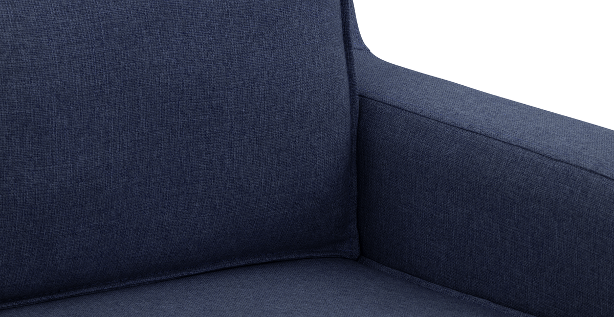 Klem Slim İkili Koltuk Silindir Ahşap Ayak - Keten