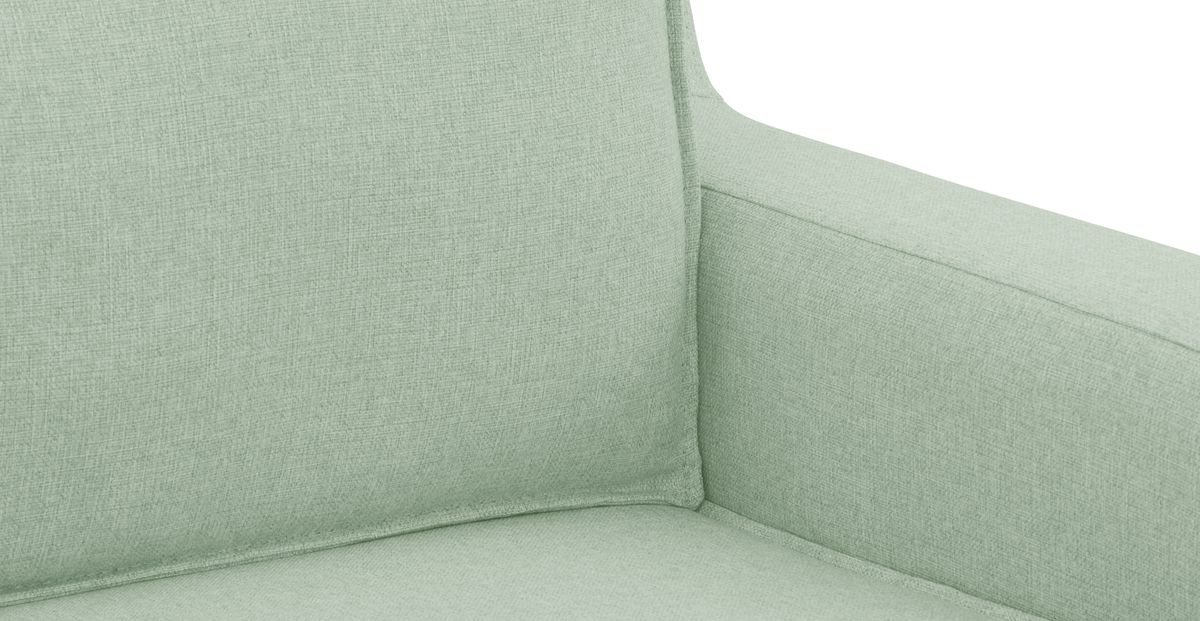 Klem Slim İkili Koltuk Silindir Ahşap Ayak - Keten