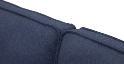 Klem Slim İkili Koltuk Silindir Ahşap Ayak - Keten