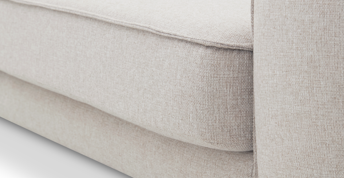 Klem Slim Kiremit Köşe ve Çakıl Tekli Koltuk Takımı - Kadife & Keten