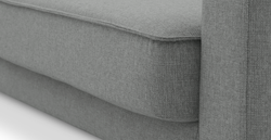 Klem Slim İkili Koltuk Silindir Ahşap Ayak - Keten