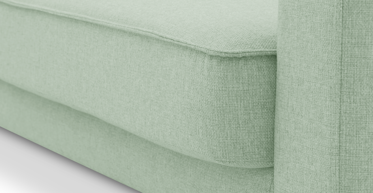 Klem Slim İkili Koltuk Silindir Ahşap Ayak - Keten