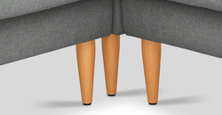 Klem 210 x 290 Köşe Ahşap Ayak - Keten