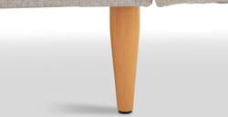 Klem Slim Kiremit Köşe ve Çakıl Tekli Koltuk Takımı - Kadife & Keten