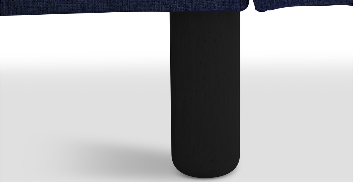 Klem Slim İkili Koltuk Silindir Ahşap Ayak - Keten