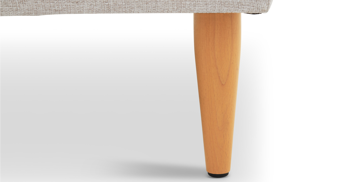 Modsy Bench Ahşap Ayak - Keten