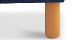 Modsy Bench Silindir Ahşap Ayak - Keten