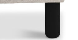 Klem Bench Silindir Ahşap Ayak - Keten