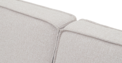 Klem Slim İkili Koltuk Silindir Ahşap Ayak - Keten