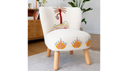 Filifera Garden Punch Berjer & Puf Takımı